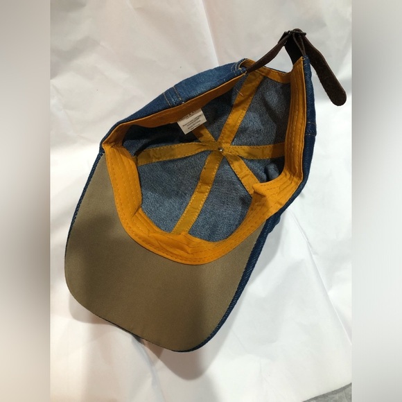 Denim red white pink pearl embellished rhinestone crystal butterfly baseball cap - Picture 13 of 14